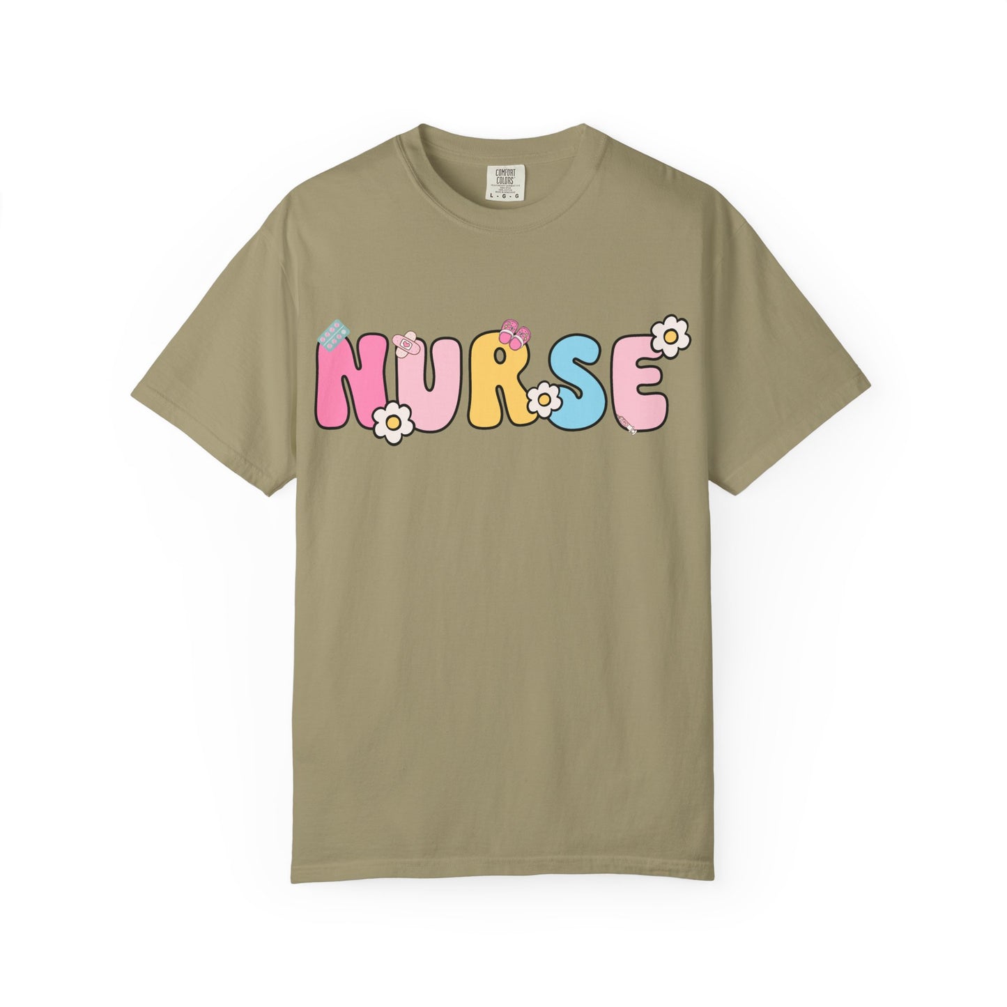 Playful Nurse T-Shirt - Fun Gift for Healthcare Workers, Floral Design, Birthday Present, Nurse Appreciation Week, Casual Wear