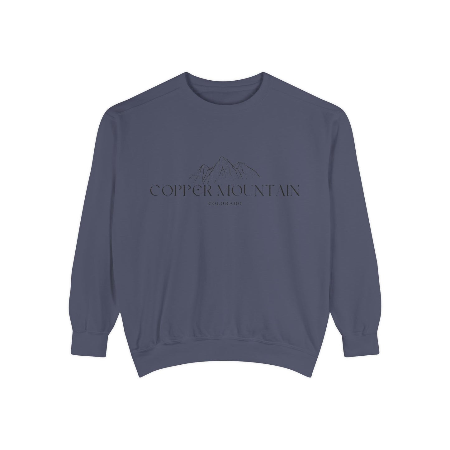 Copper Mountain Vibes Unisex Sweatshirt | Garment-Dyed Comfort, Perfect for Casual Outings, Travel, Gifts, Autumn Days