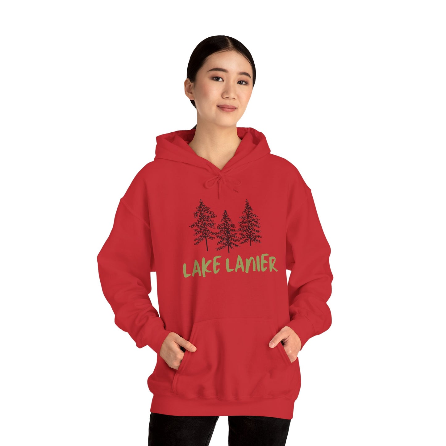 Lake Lanier Hoodie, Cozy Unisex Sweatshirt, Nature Lover Gift, Lake House Apparel, Perfect for Outdoors, Summer Vibes, Travel Wear