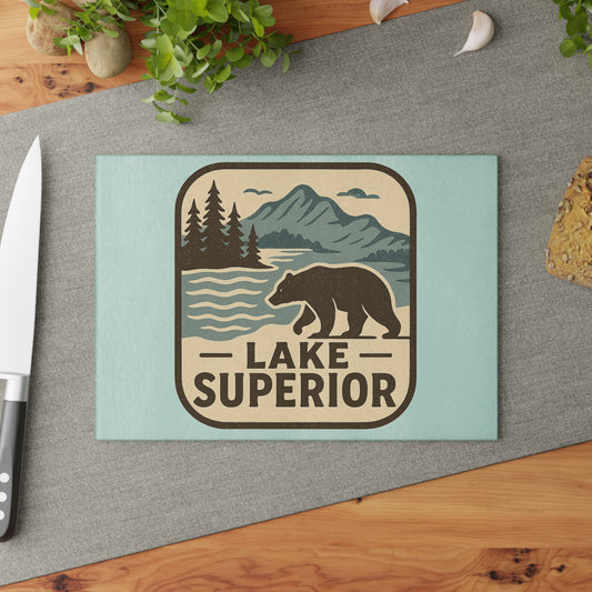 Lake Superior Glass Cutting Board