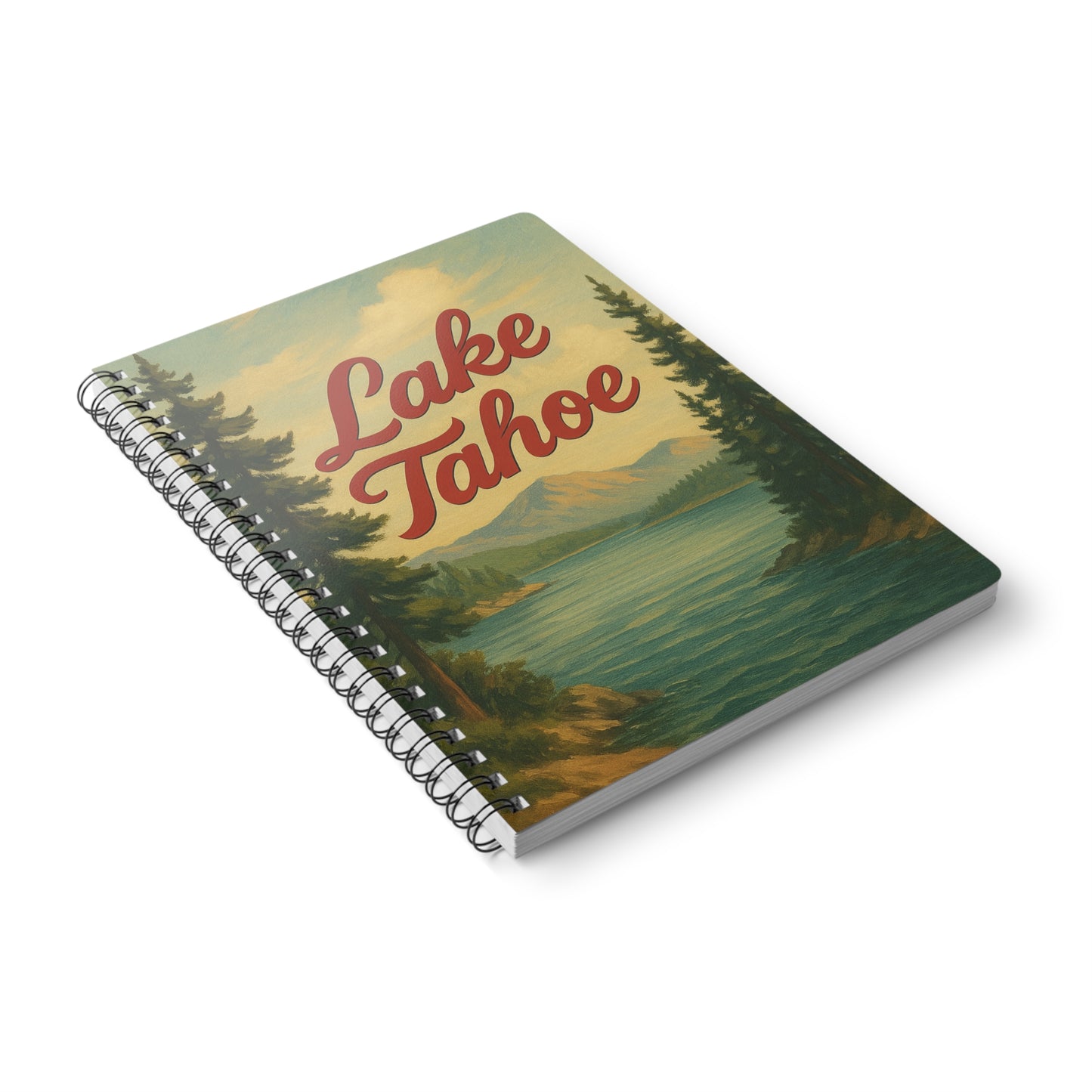 Lake Tahoe Wirobound Softcover Notebook, A5
