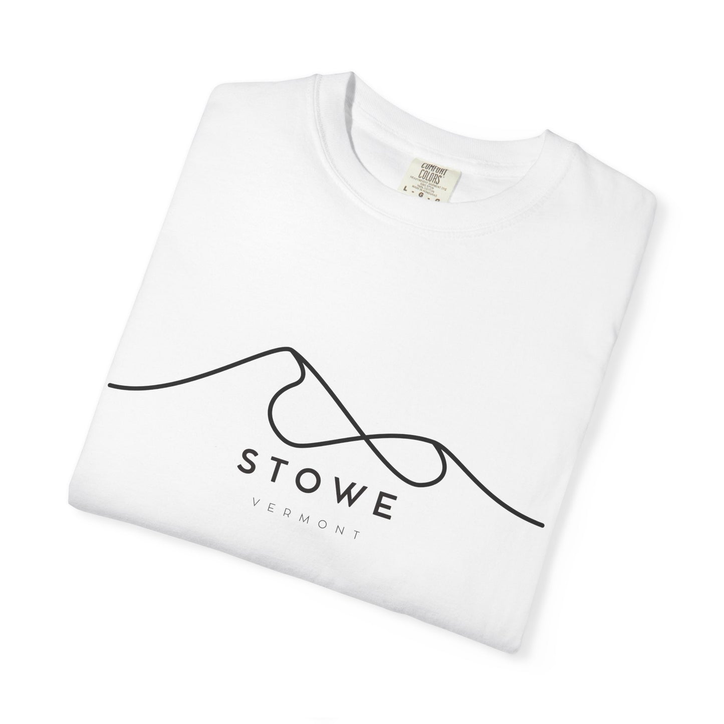 Stowe Chill Vibes Tee - Unisex Garment-Dyed T-shirt for Autumn Lovers, Casual Wear, Gifts for Him/Her