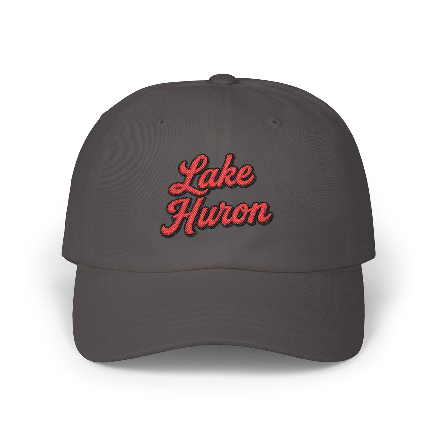 Lake Huron Stylish Dad Cap, Casual Summer Hat, Outdoor Accessory, Gift for Father's Day, Boating Trip Gear, Everyday Wear