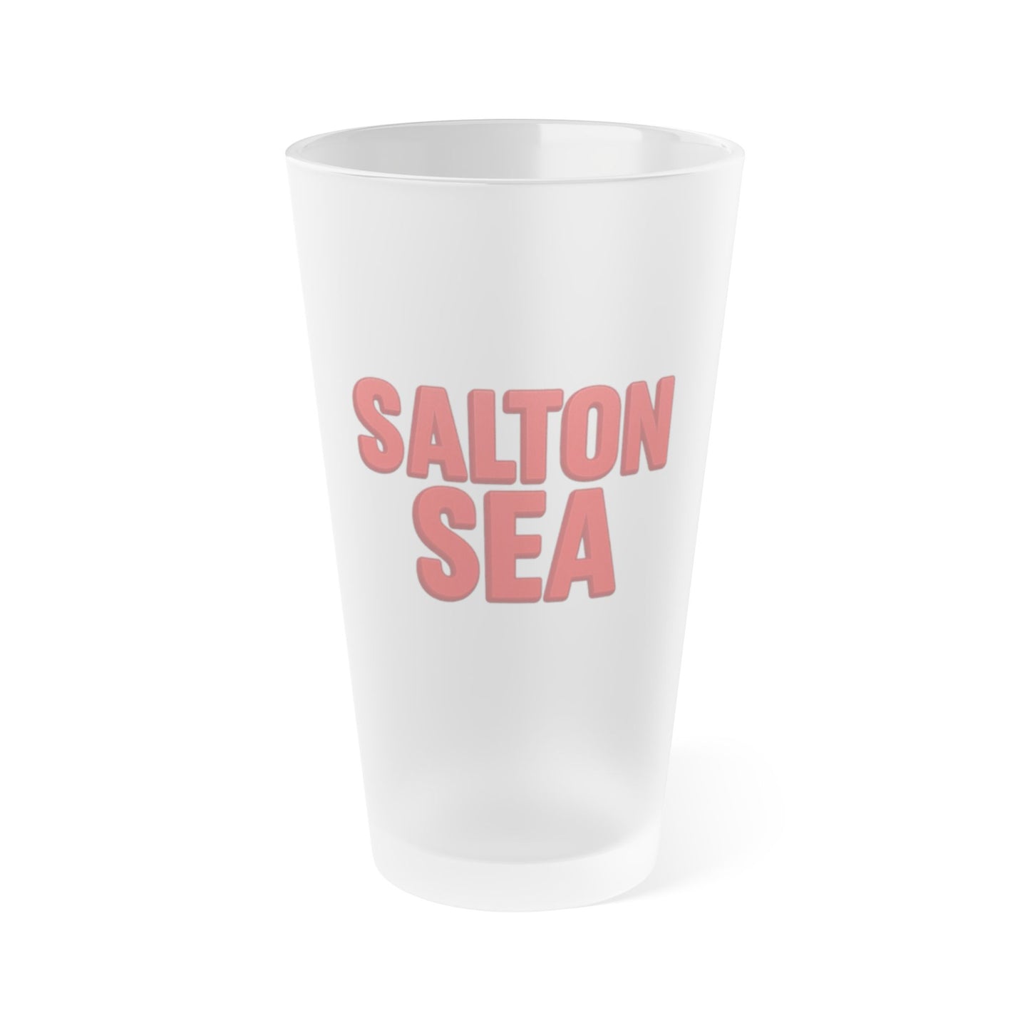 Salton Sea Frosted Pint Glass, 16oz