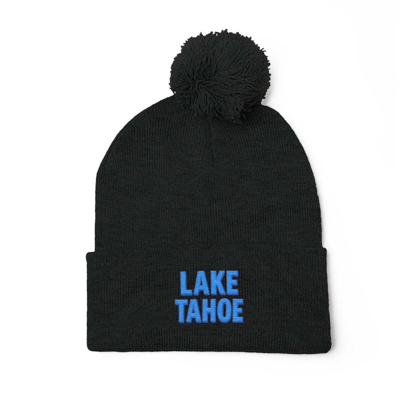 Lake Tahoe Pom-Pom Knit Cap (Embroidery)