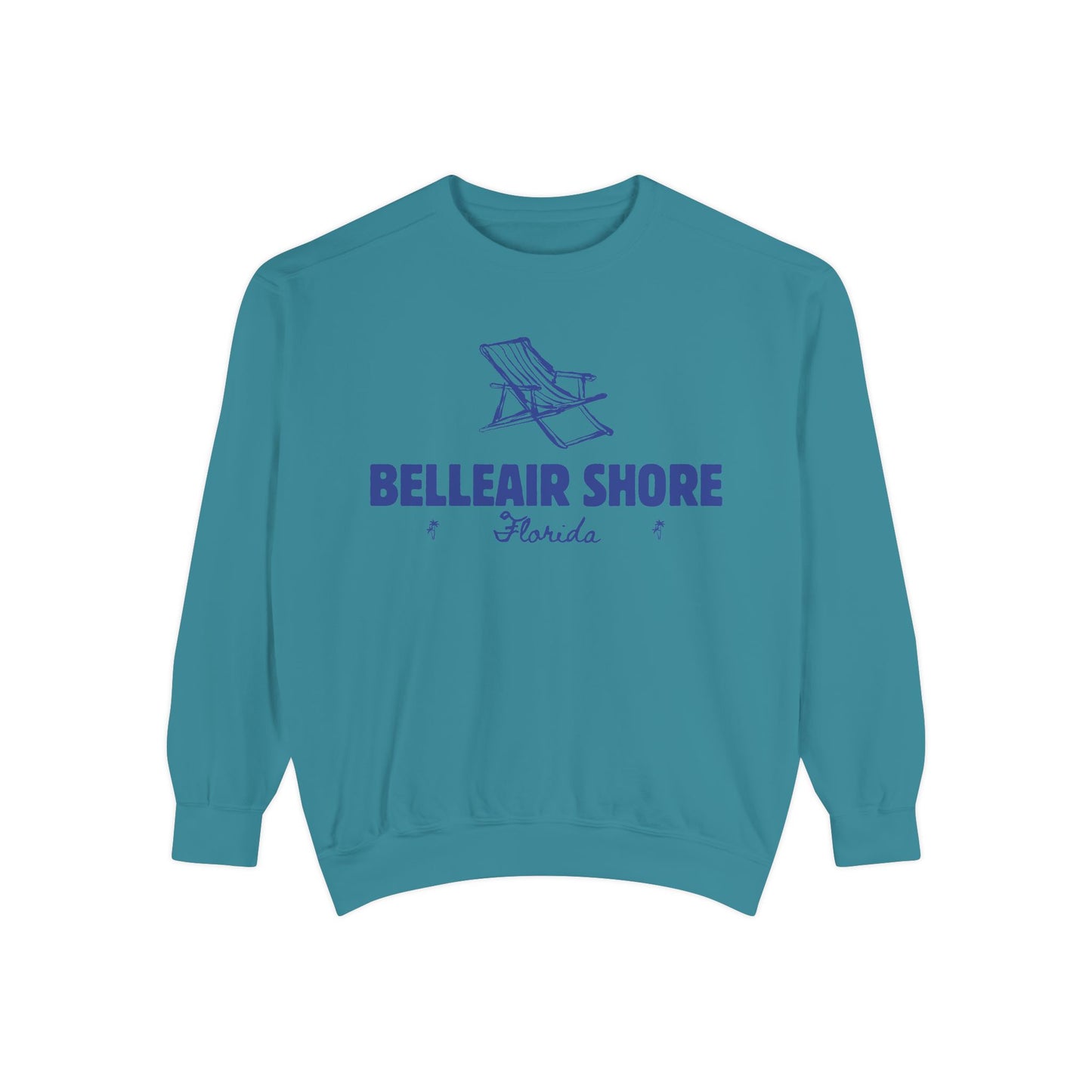 Belleair Shore Vibes Unisex Sweatshirt | Garment-Dyed Comfort, Perfect for Casual Outings, Travel, Gifts, Autumn Days