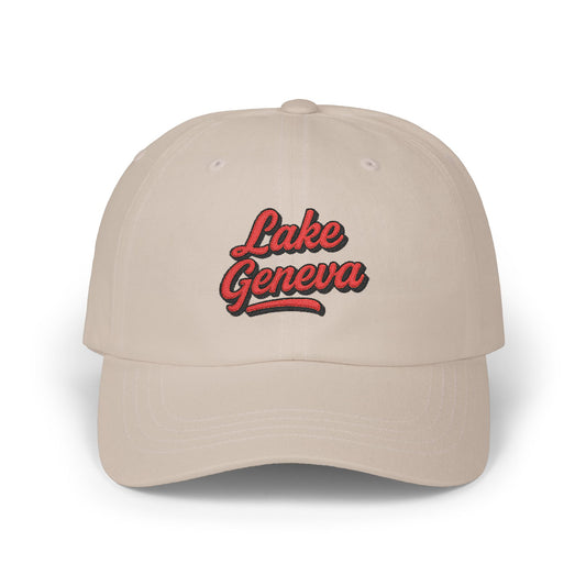 Lake Geneva Stylish Dad Cap, Casual Summer Hat, Outdoor Accessory, Gift for Father's Day, Boating Trip Gear, Everyday Wear