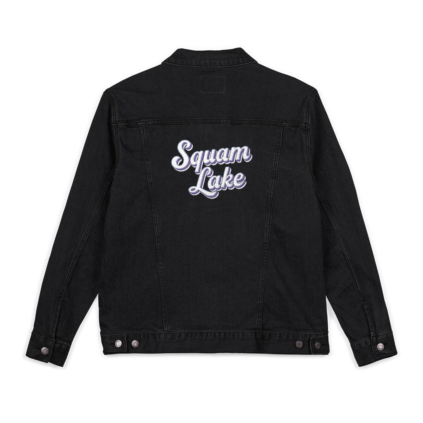 Unisex Embroidered Denim Jacket - Trendy Fall Fashion, Casual Layering, Everyday Wear, Stylish Gift, Unique Statement Piece