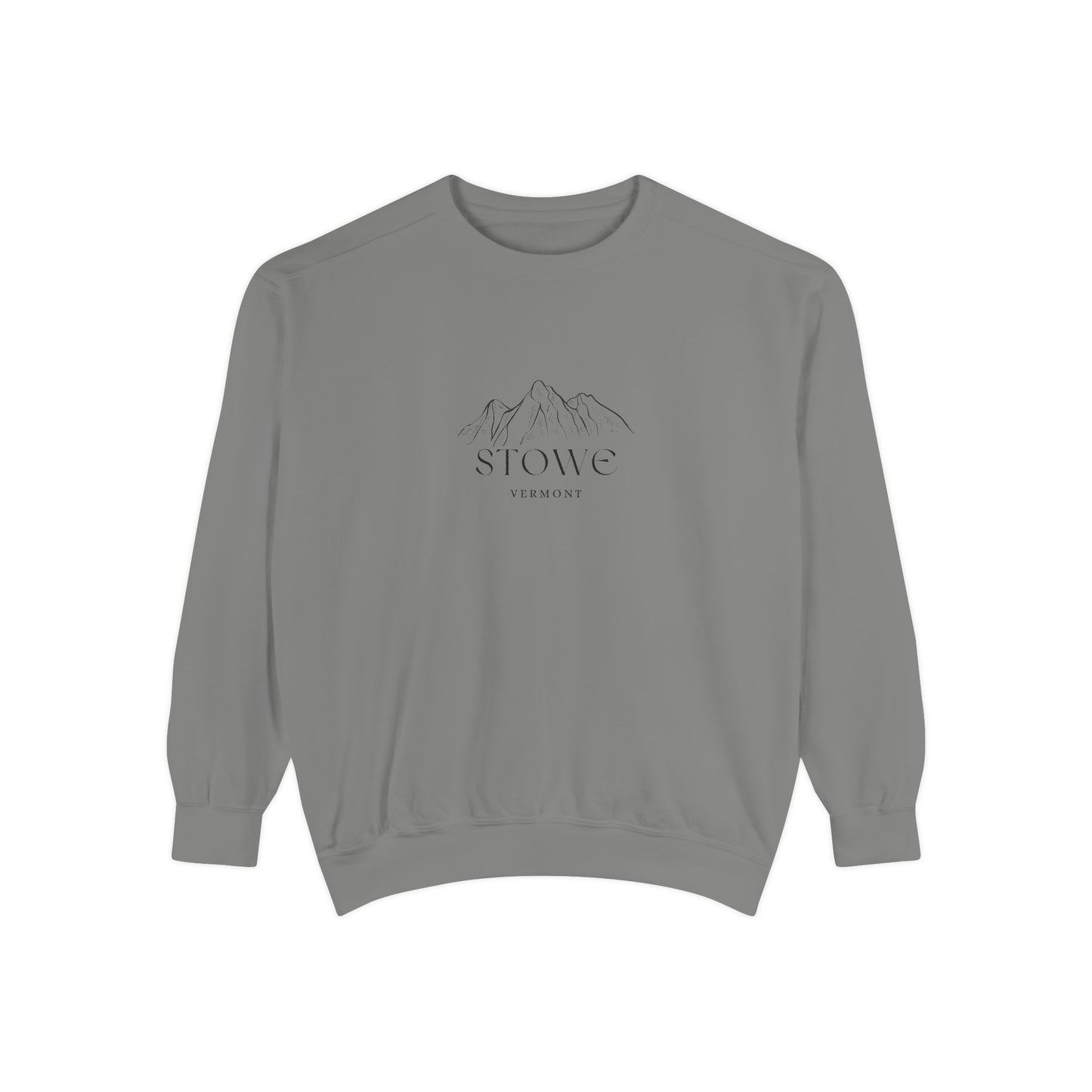 Stowe Vibes Unisex Sweatshirt | Garment-Dyed Comfort, Perfect for Casual Outings, Travel, Gifts, Autumn Days