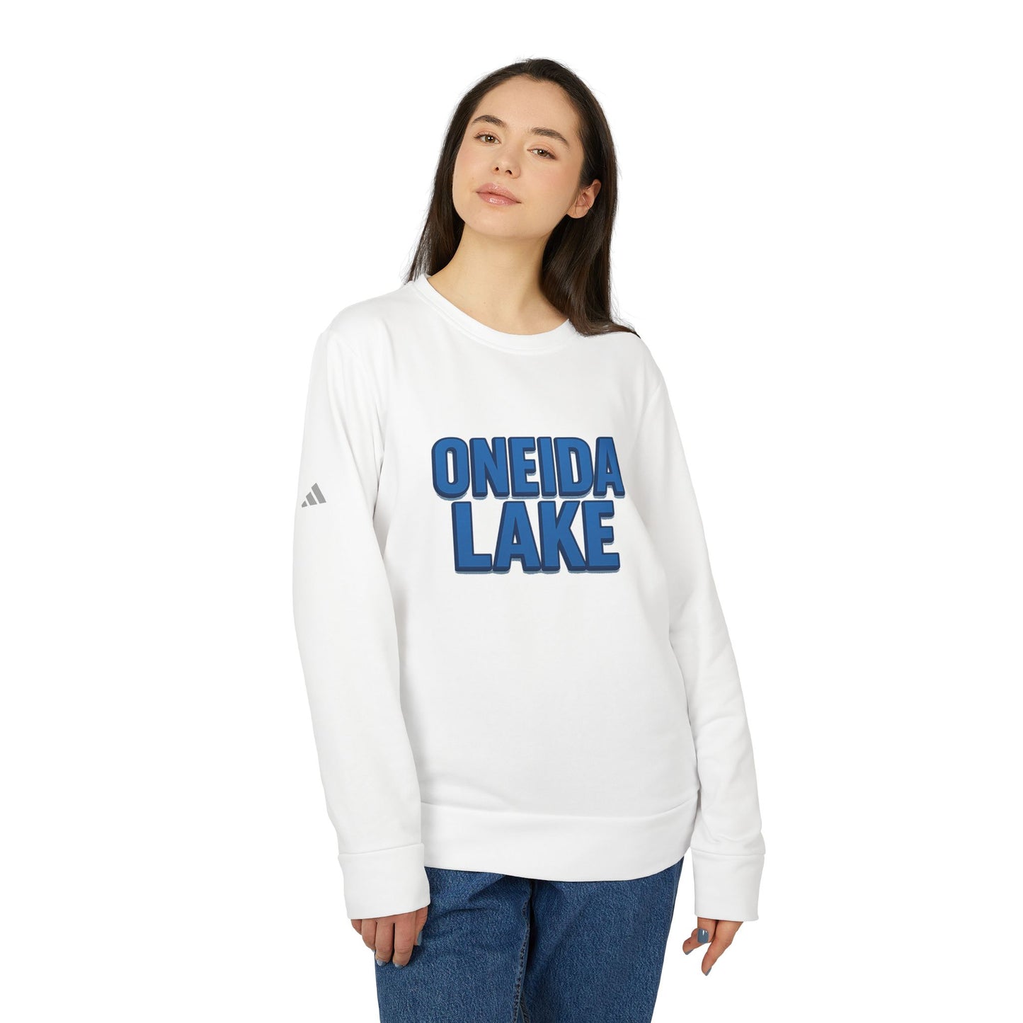 Oneida Lake Cozy Outdoor Sweatshirt for Nature Lovers, Unisex Crewneck, Perfect for Hiking, Camping, or Relaxing at Home, Design