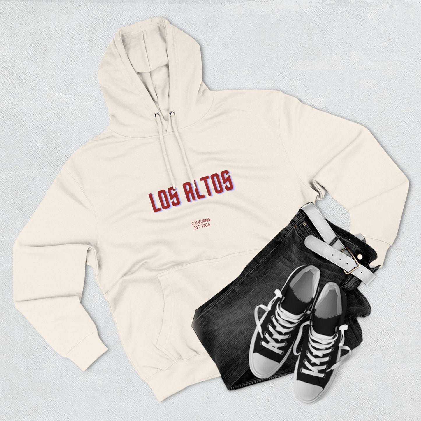 Los Altos Fleece Hoodie, Casual Sweatshirt, Cozy Layering Piece, Perfect Gift for All Occasions, Stylish Streetwear