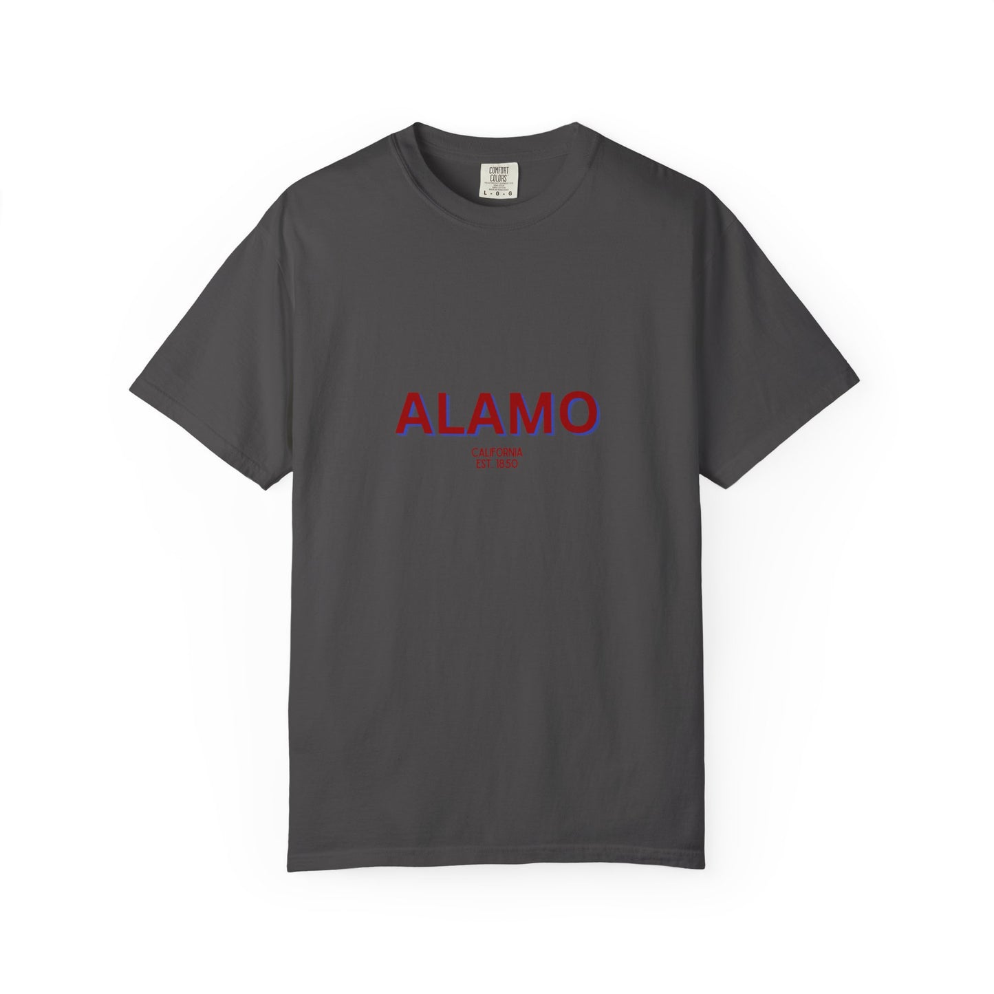 Alamo Garment-Dyed Unisex T-Shirt, Casual Tee, Vintage Style Shirt, Everyday Wear, Birthday Gift, Unique Apparel