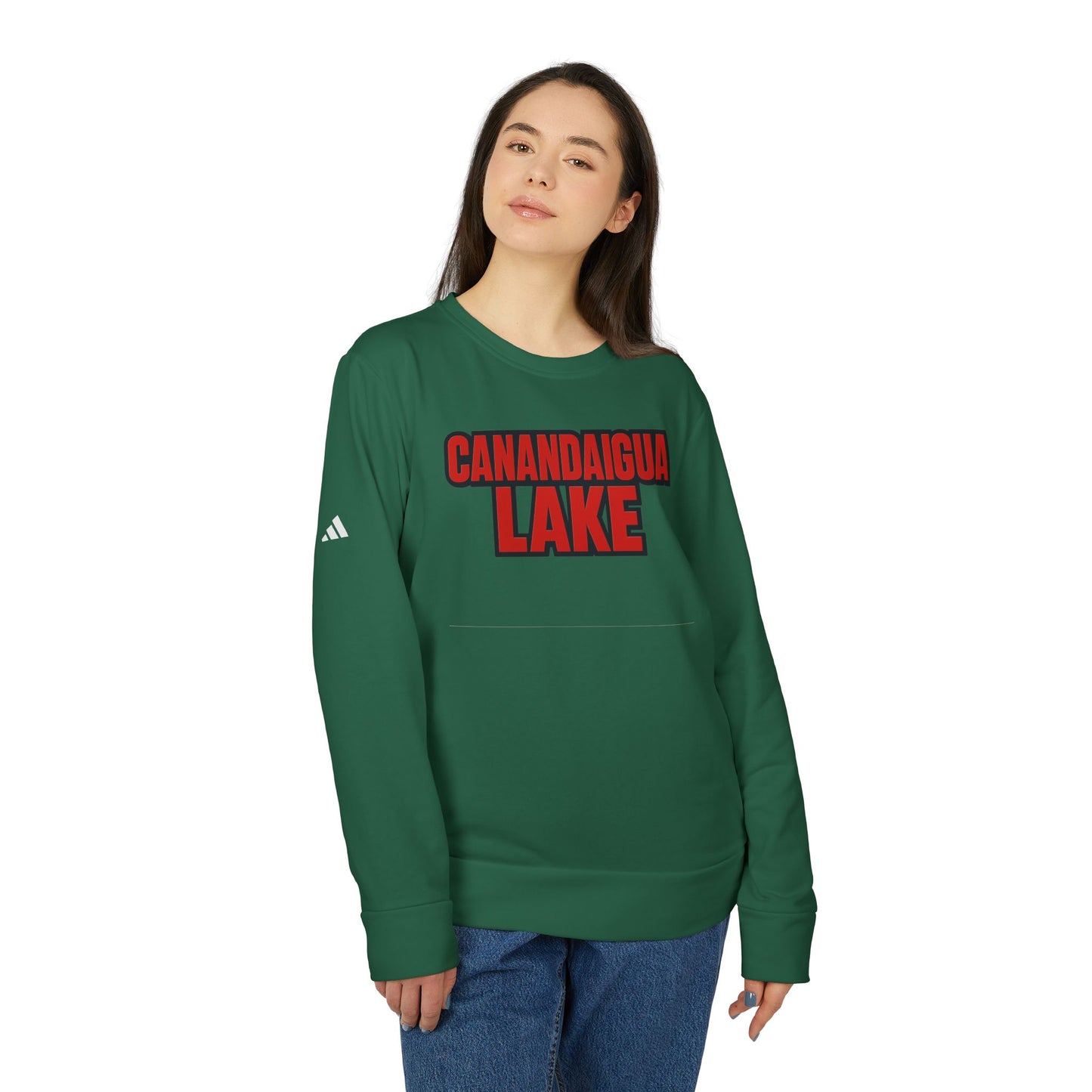 Canandaigua Lake Adidas Unisex Fleece Crewneck Sweatshirt