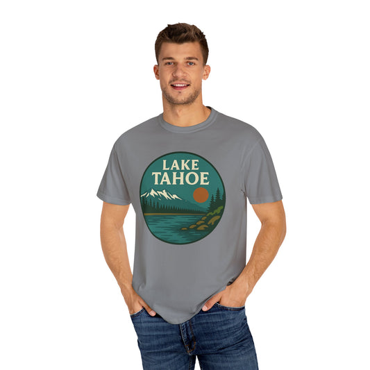 Lake Tahoe Unisex T-Shirt, Casual Graphic Tee, Nature Lover Gift, Outdoor Adventure Shirt, Vacation Souvenir, Summer Wear