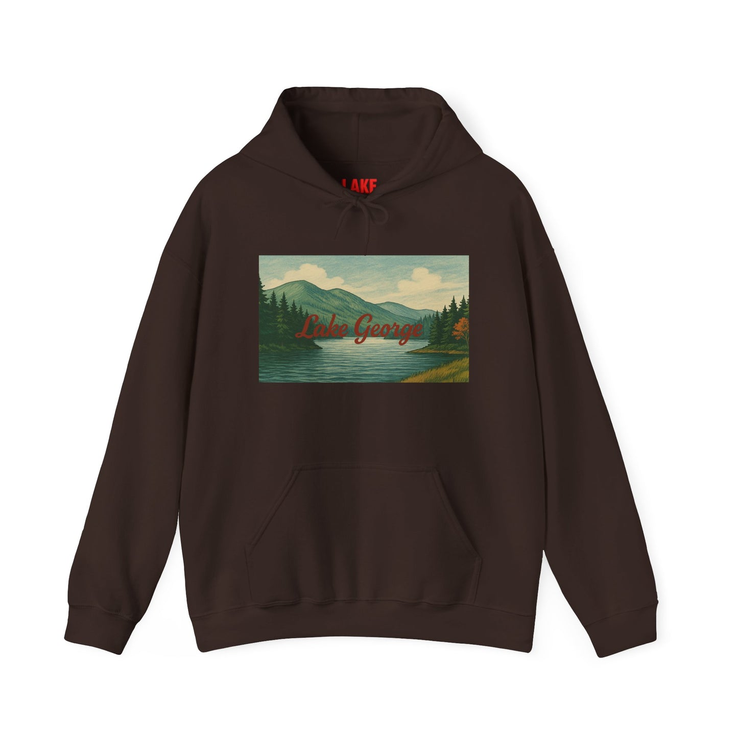 Lake George Hoodie, Cozy Casual Wear, Unisex Sweatshirt, Lake Lover Gift, Outdoor Adventure Apparel, Summer Retreat Fashion