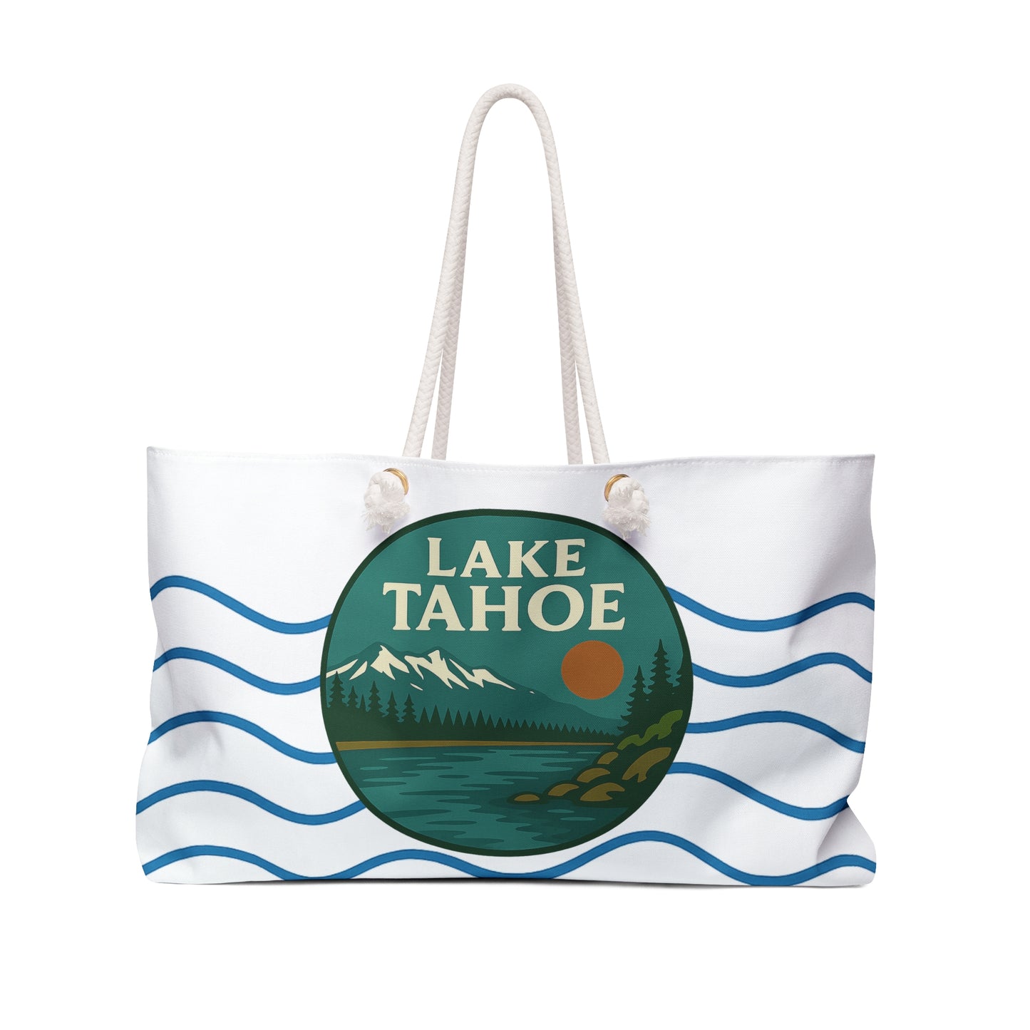 Lake Tahoe Weekender Bag White