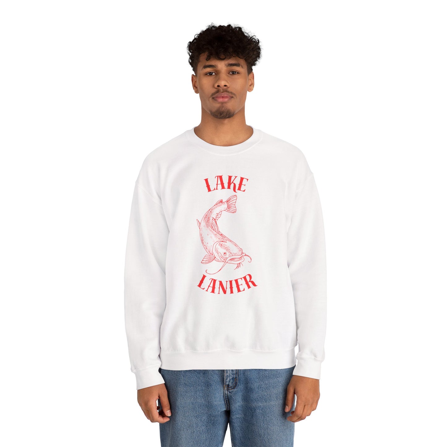 Lake Lanier Sweatshirt | Unisex Heavy Blend™ Crewneck | Perfect for Lake Lovers, Cozy Gift for Outdoors Enthusiasts, Relaxed Style for
