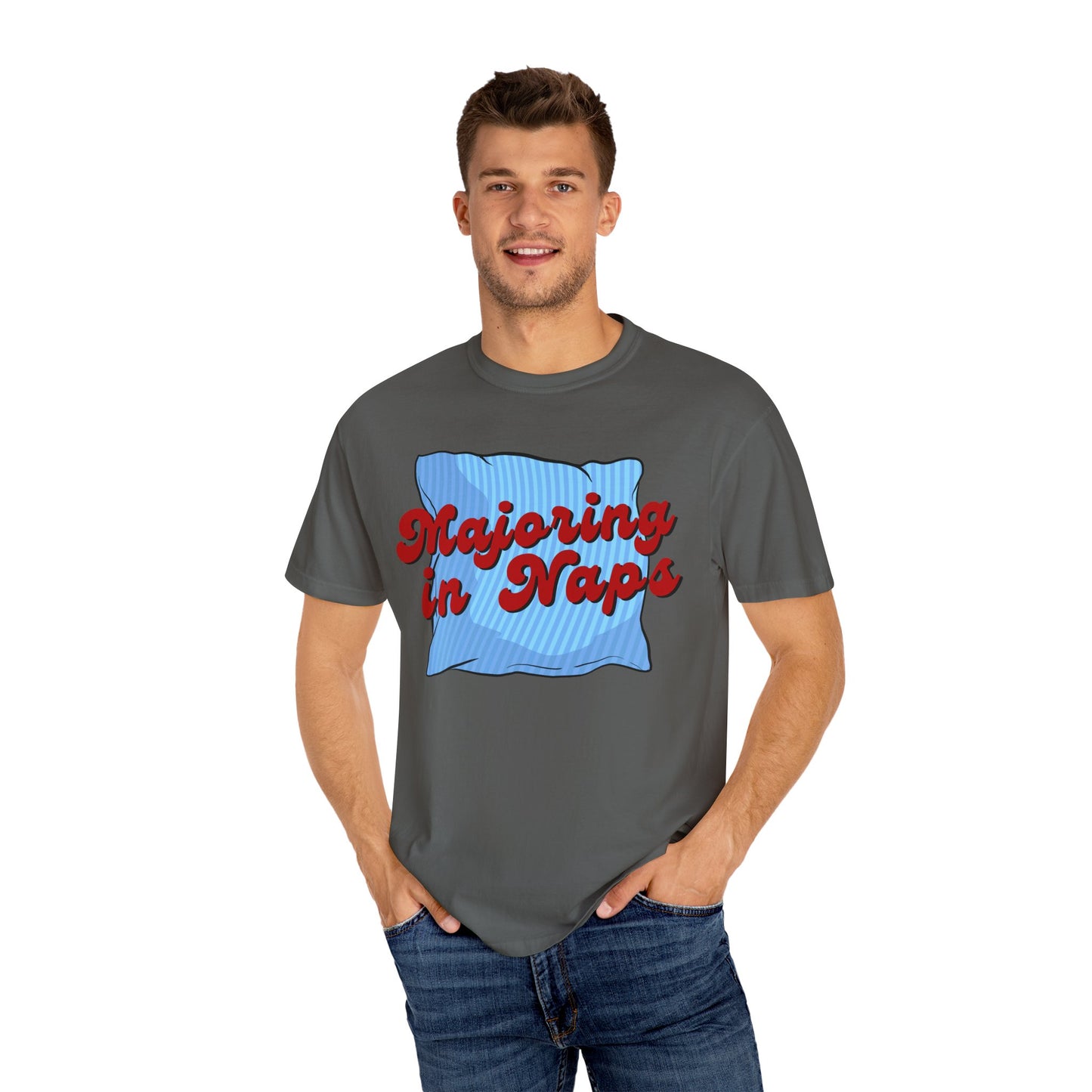 Majoring In Naps T-Shirt, Fun Sleep Shirt, Gift for Nap Lovers, Relaxation Tee, Casual Lounge Wear
