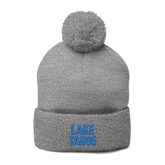 Lake Tahoe Pom-Pom Knit Cap (Embroidery)