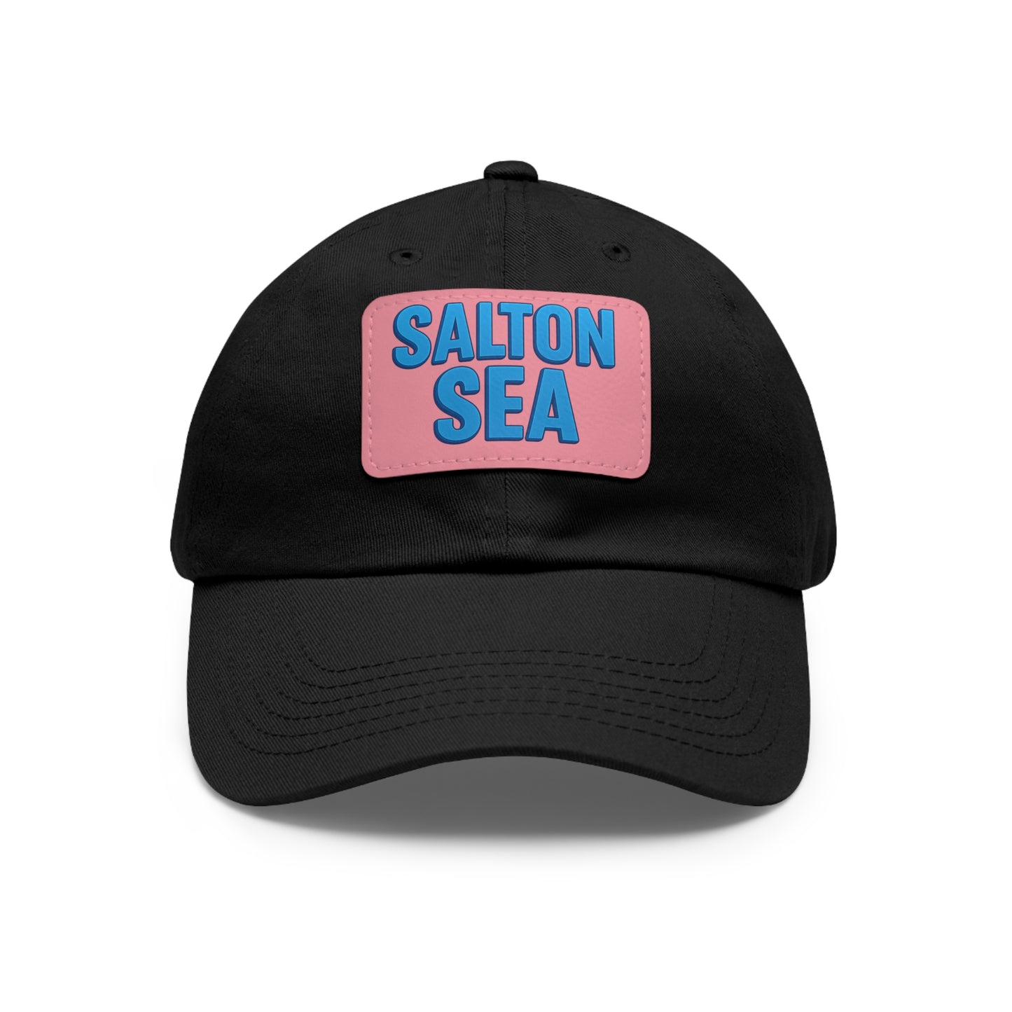 Salton Sea Dad Hat with Leather Patch (Rectangle)