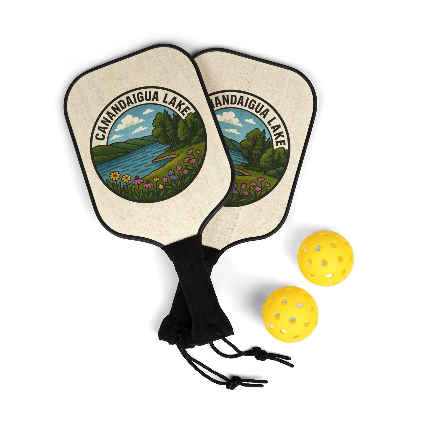 Canandaigua Lake Paddle Set - Perfect for Outdoor Fun, Sporty Gift, Team Play, Family Activities, Best for Picnics, Holidays