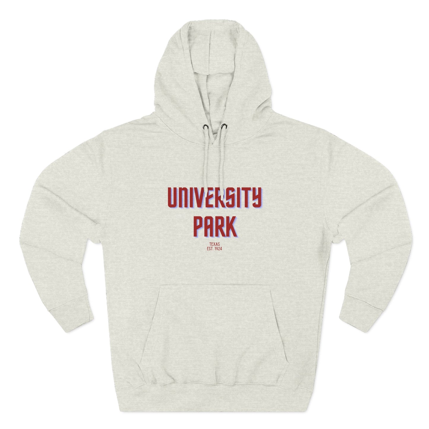 University Park Fleece Hoodie, Casual Sweatshirt, Cozy Layering Piece, Perfect Gift for All Occasions, Stylish Streetwear