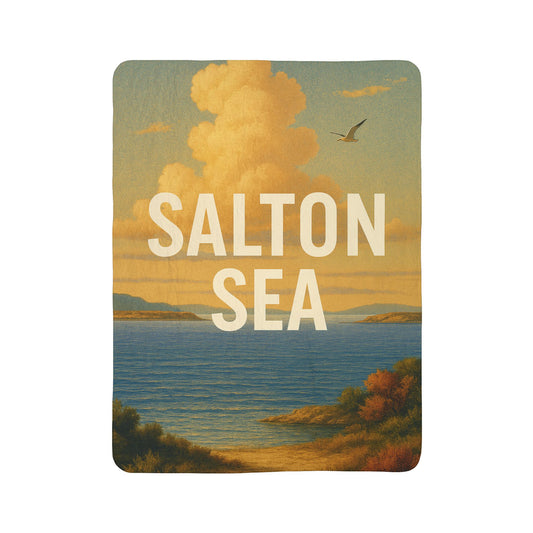 Salton Sea Fleece Sherpa Blanket