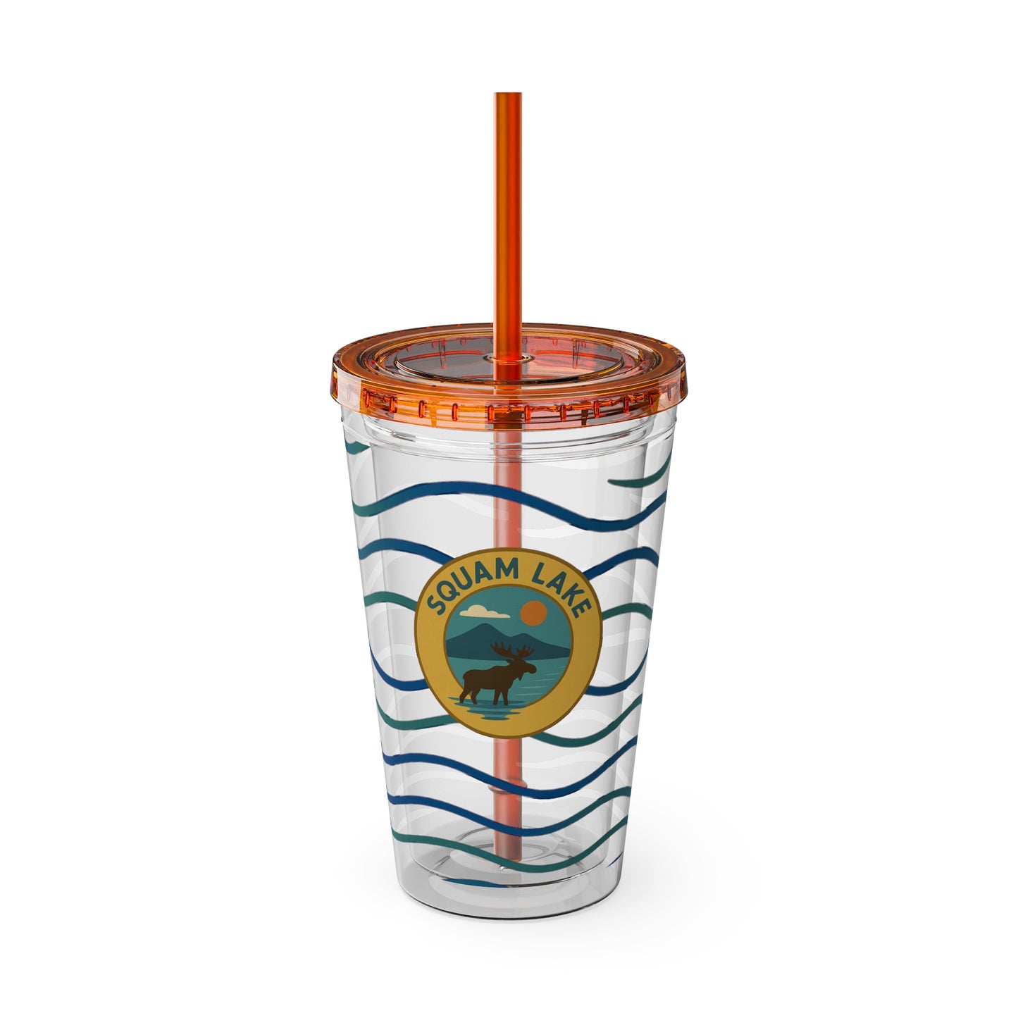 Sunsplash Tumbler, 16oz Clear Drink Cup for Outdoor Adventures, Customizable Travel Mug, Perfect for Summer Fun, Eco-Friendly Beverage [...]