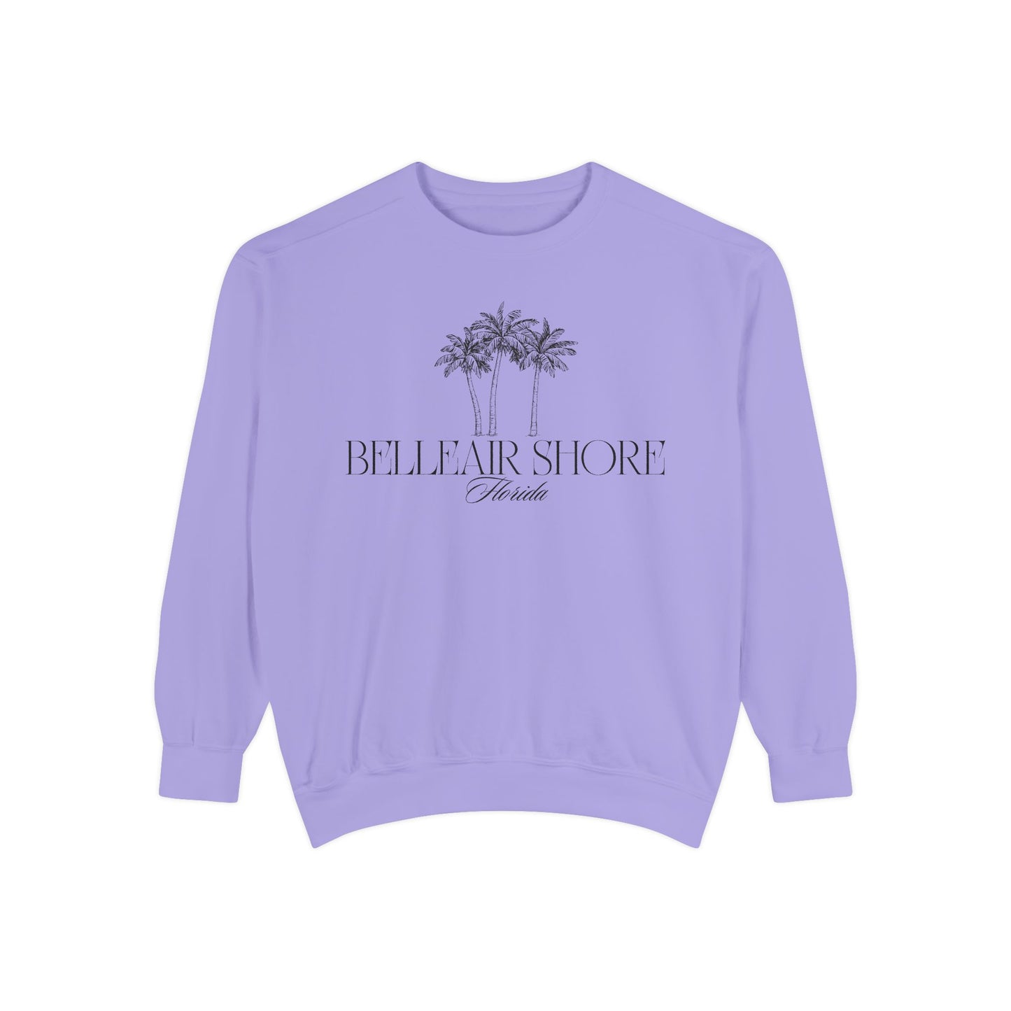 Belleair Shore Beach Vibes Unisex Sweatshirt | Garment-Dyed Comfort, Perfect for Casual Outings, Travel, Gifts, Summer Days, Bellear Shore
