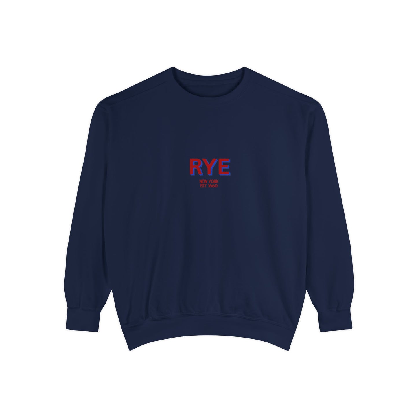 Rye Unisex Garment-Dyed Sweatshirt | Cozy Fashion, Perfect for Casual Outings, Gifts, Fall & Winter Style, Everyday Comfort