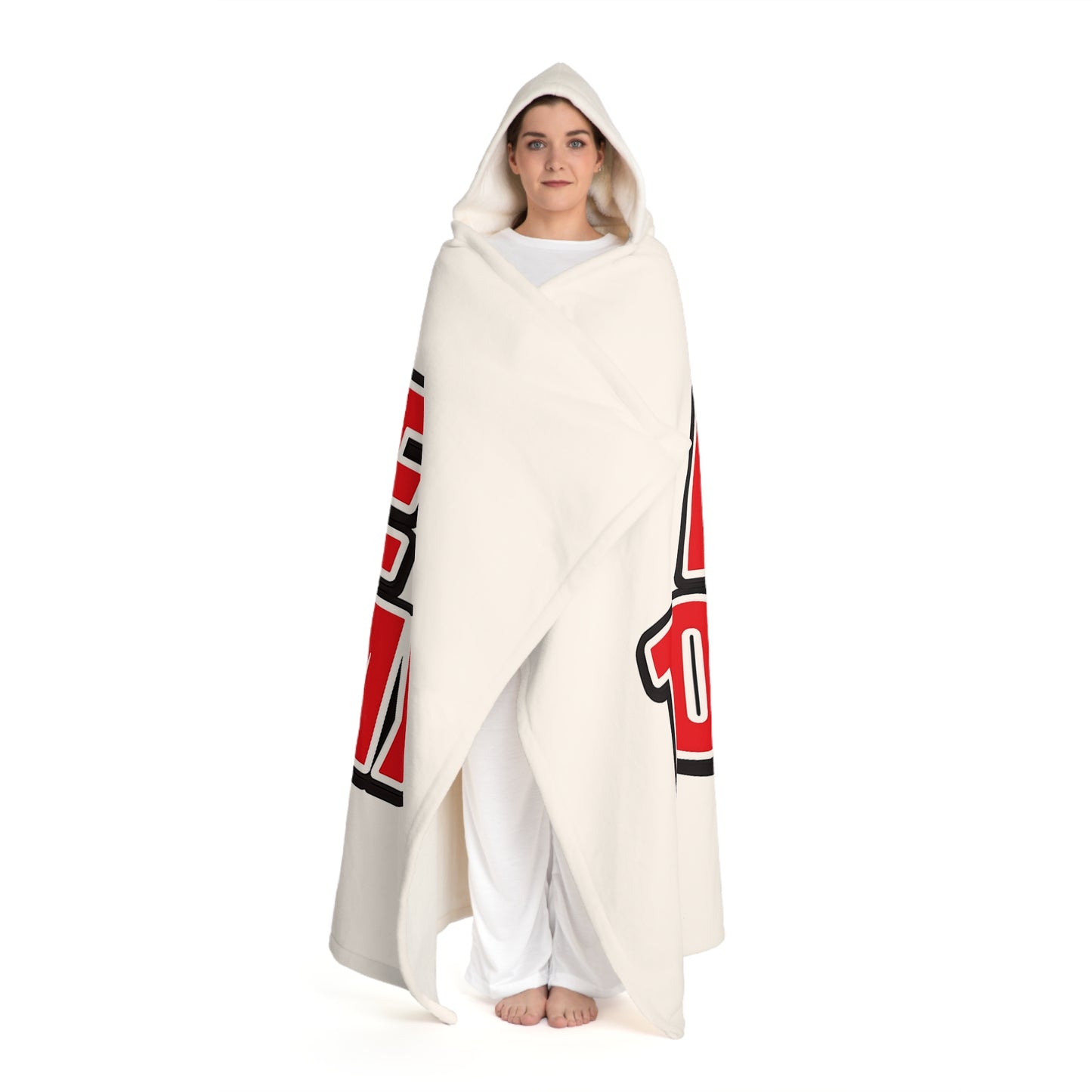 Lake Toxaway Cozy Hooded Sherpa Fleece Blanket - Perfect for Chilly Evenings, Movie Nights, Cozy Home Décor, Gifts for Her, Winter Snuggles