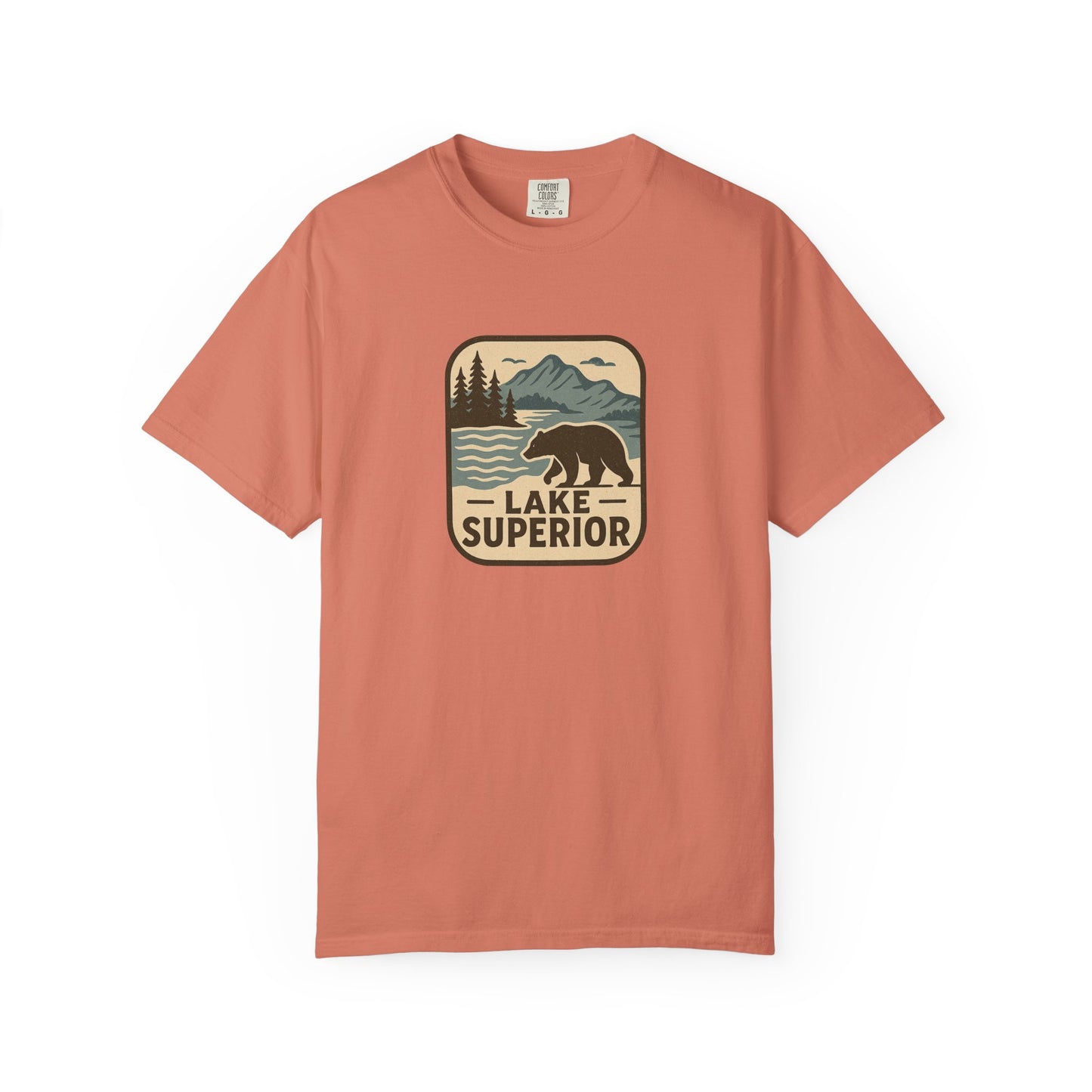 Lake Superior Unisex T-Shirt, Casual Graphic Tee, Nature Lover Gift, Outdoor Adventure Shirt, Vacation Souvenir, Summer Wear