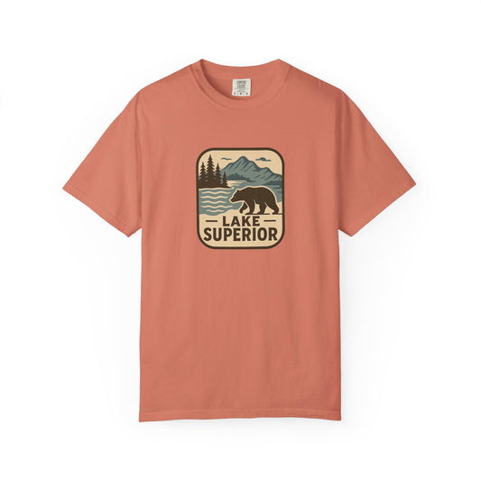 Lake Superior Unisex T-Shirt, Casual Graphic Tee, Nature Lover Gift, Outdoor Adventure Shirt, Vacation Souvenir, Summer Wear