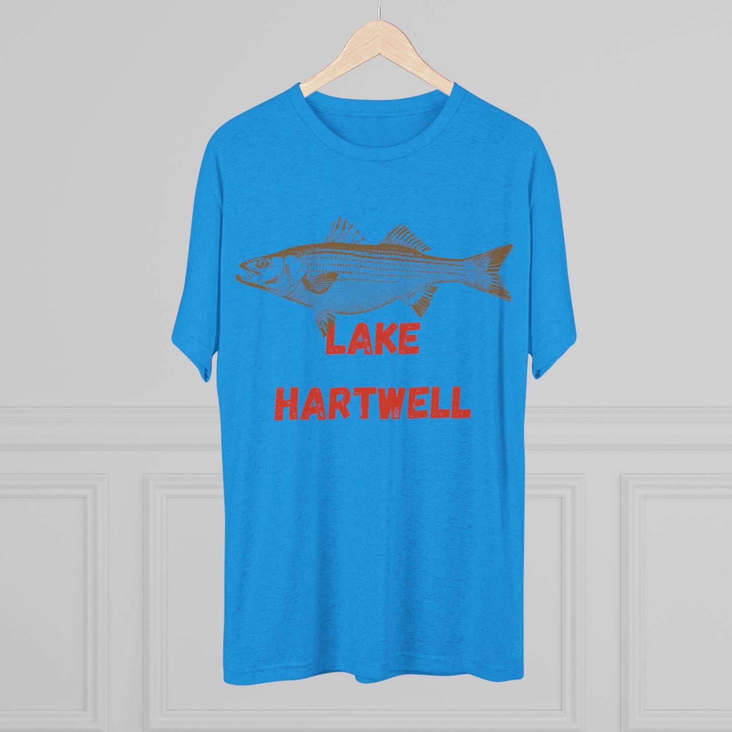 Lake Hartwell Fishing Tee, Unisex Crew Neck Shirt, Summer Lake Apparel, Gift for Fishermen, Outdoor Adventure T-Shirt, Lake House Style