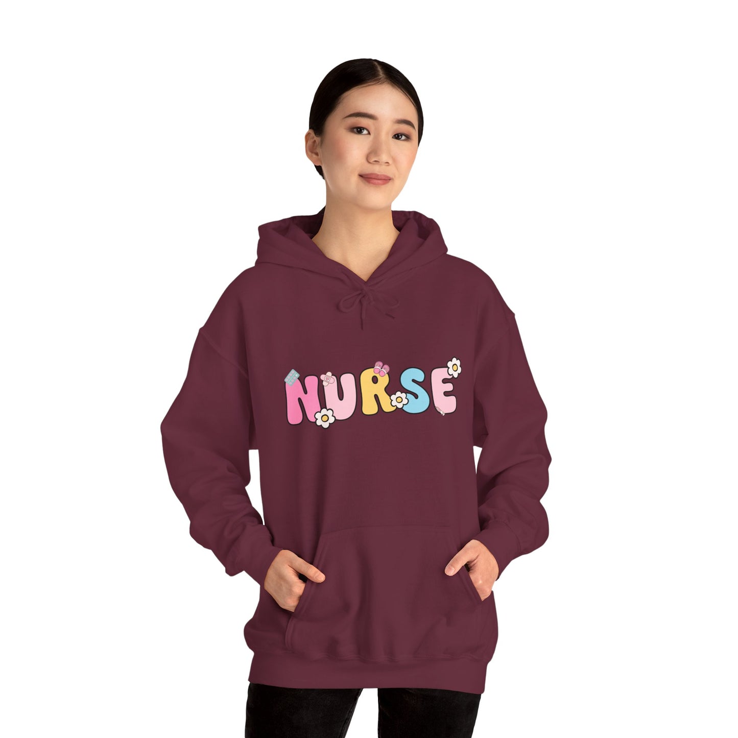 Cute Nurse Hoodie for Healthcare Workers, Cozy Sweatshirt for Nurses, Gift for Nursing Students, Healthcare Appreciation