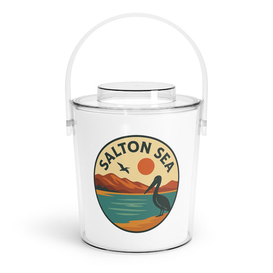 Salton Sea Ice Bucket with Tongs