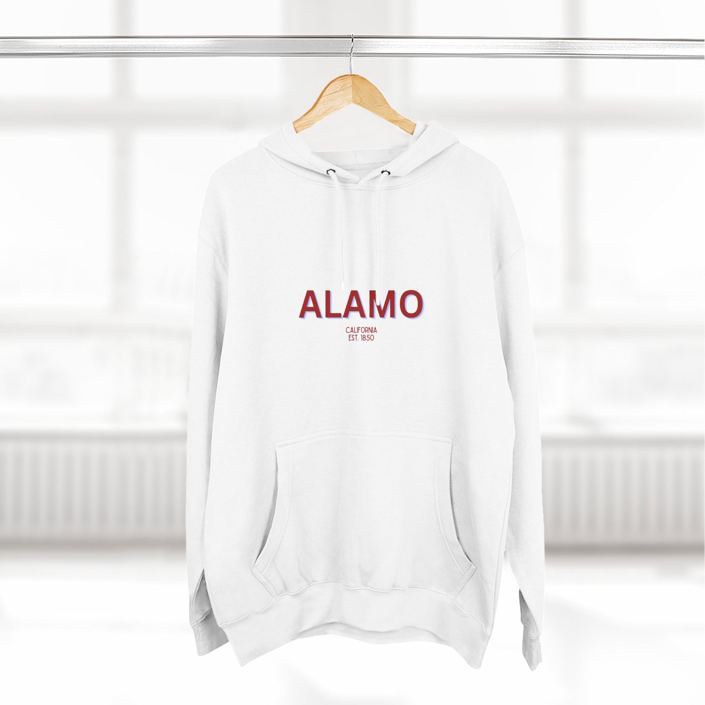 Alamo Fleece Hoodie, Casual Sweatshirt, Cozy Layering Piece, Perfect Gift for All Occasions, Stylish Streetwear