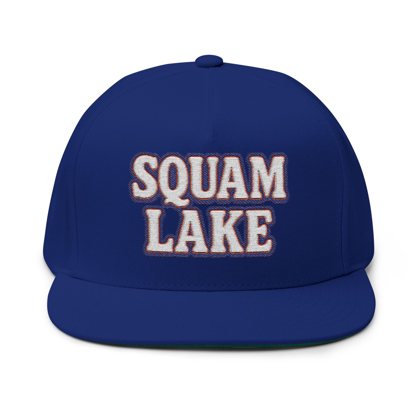 Squam Lake Flat Bill Cap (Embroidery)