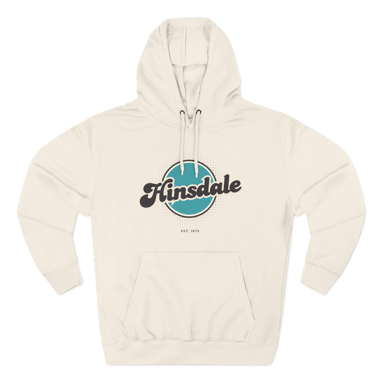 Hinsdale Retro Vibe Hoodie for Casual Days, Streetwear, Unisex Gift, Cozy Layering Apparel