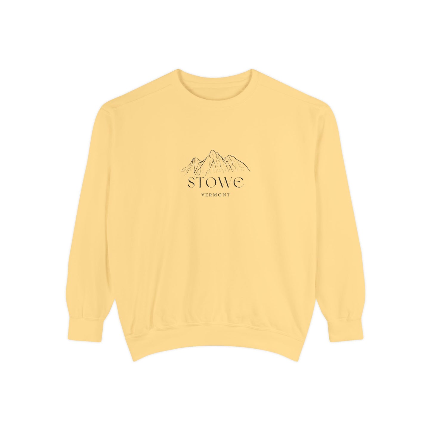Stowe Vibes Unisex Sweatshirt | Garment-Dyed Comfort, Perfect for Casual Outings, Travel, Gifts, Autumn Days