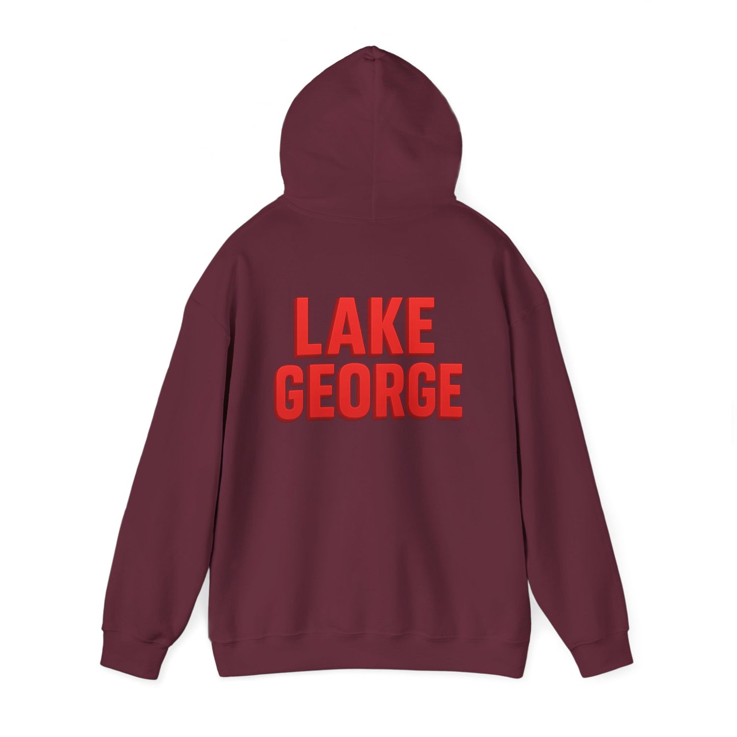 Lake George Hoodie, Cozy Casual Wear, Unisex Sweatshirt, Lake Lover Gift, Outdoor Adventure Apparel, Summer Retreat Fashion
