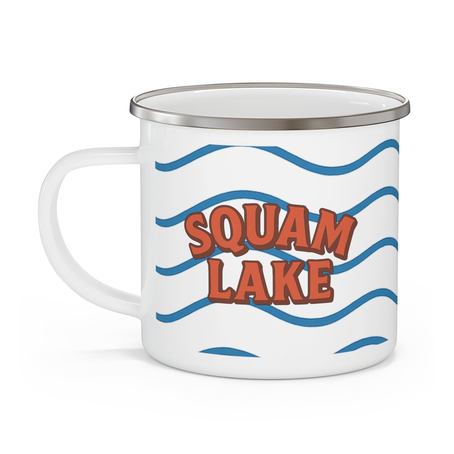 Rustic Enamel Camping Mug - Perfect for Outdoor Adventures, Squam Lake Enthusiasts, and Cozy Campfires, Great Gift for Camping Lovers, [...]