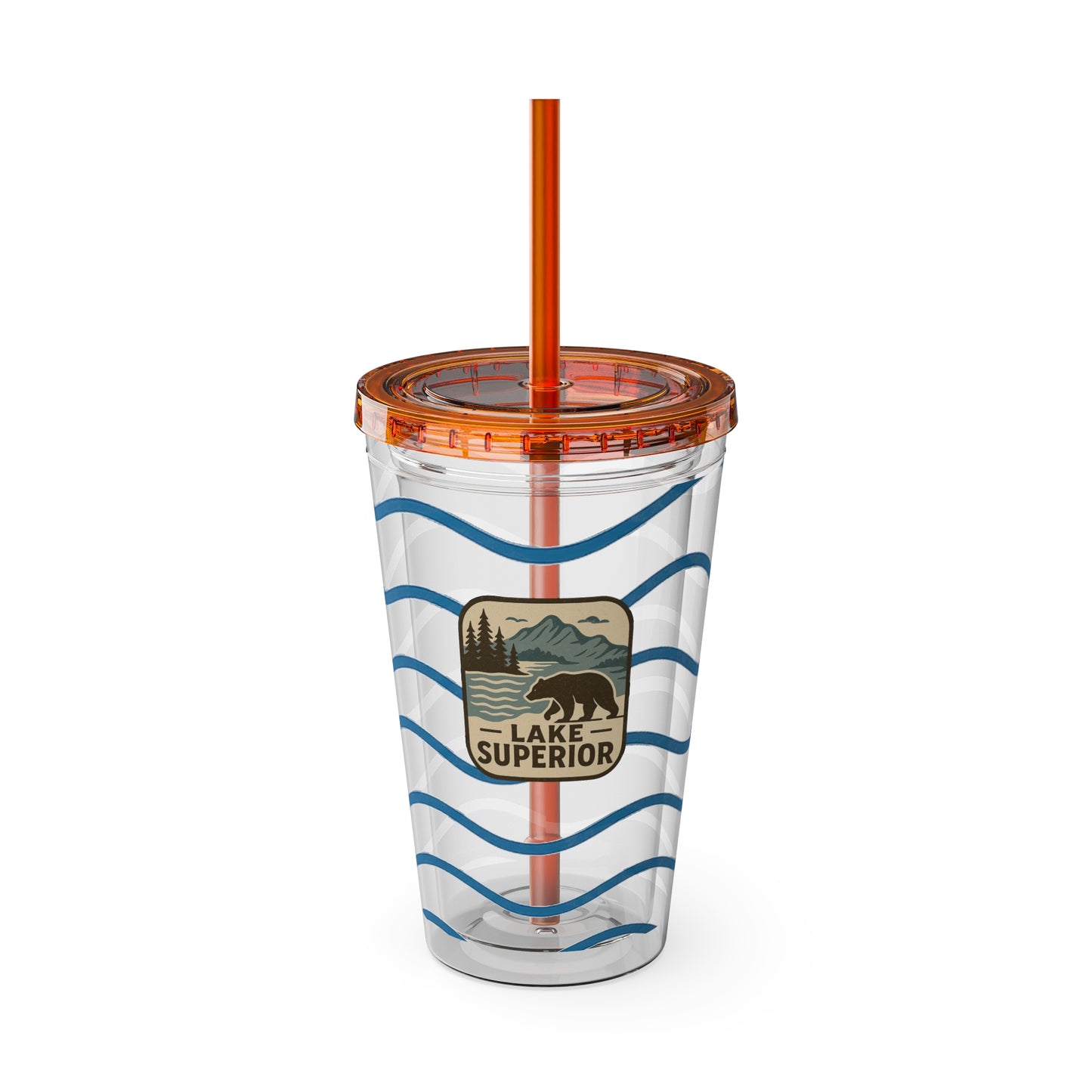Lake Superior Sunsplash Tumbler, 16oz Clear Drink Cup for Outdoor Adventures, Customizable Travel Mug, Perfect for Summer Fun, Eco-Friendly Beverage [...]