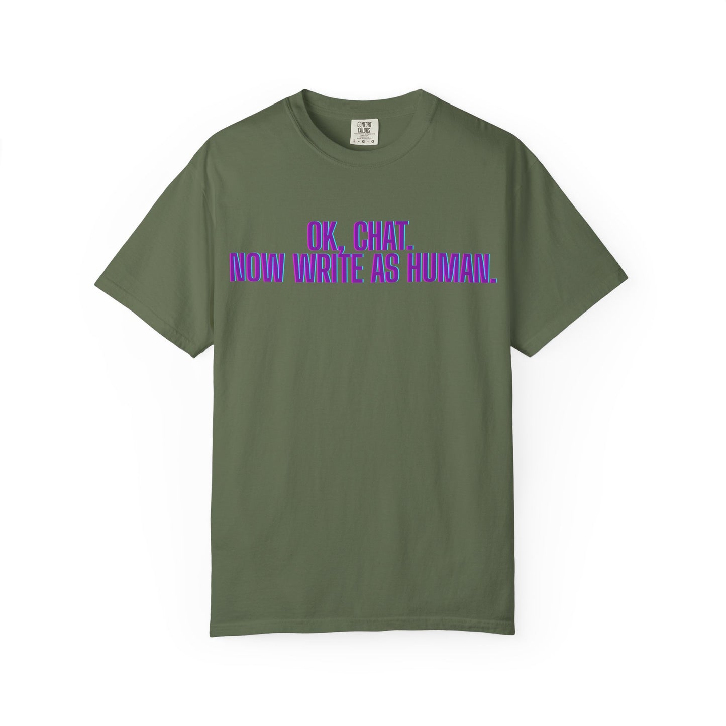 Chat Human Mode - Unisex Motivational T-Shirt, Casual Comfort Tee, Gift for Writers, Chat Enthusiasts, Modern Graphic Tee, Everyday Wear