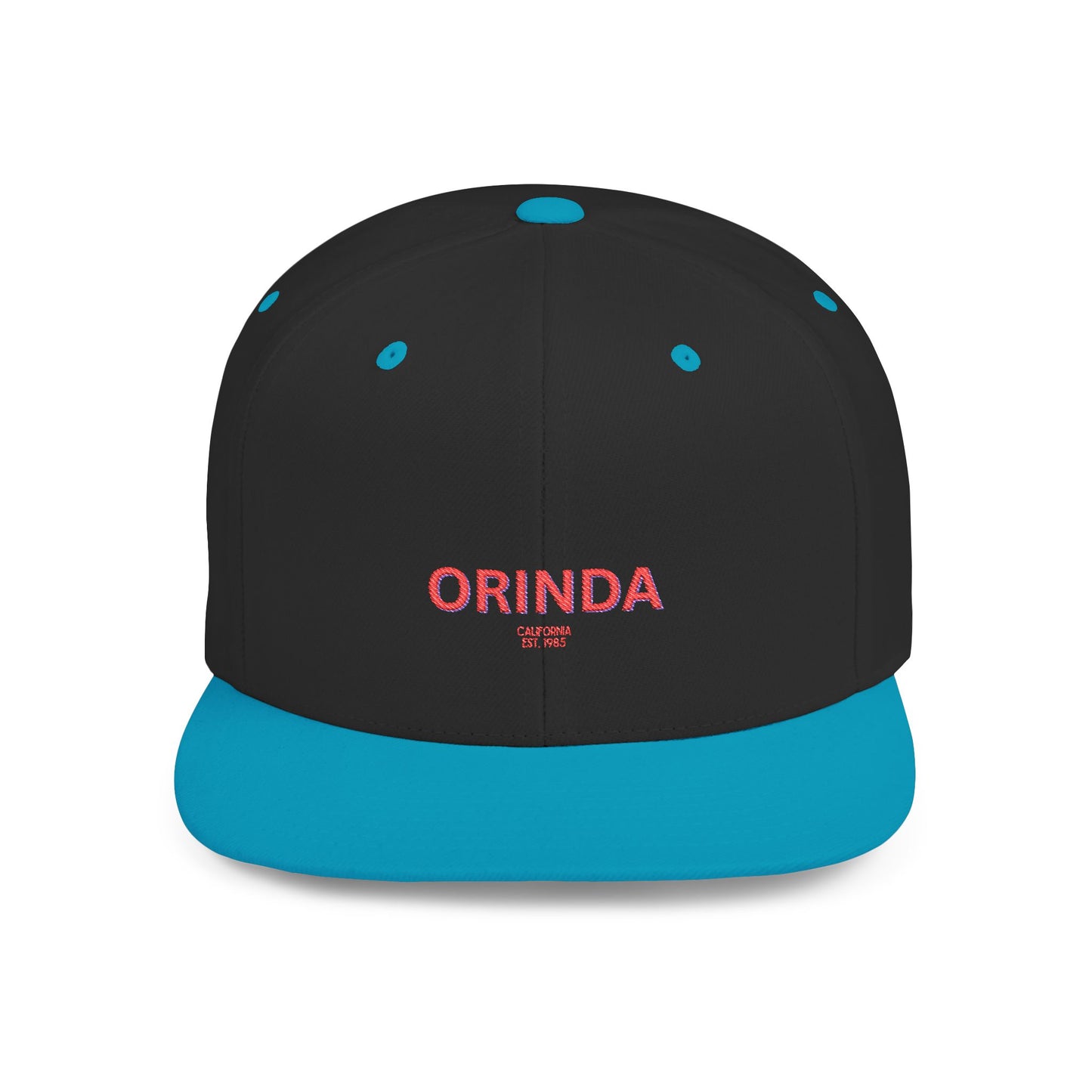 Orinda Stylish Flat Bill Snapback Hat with Design, Perfect for Casual Outings, Streetwear, Gifts, Festivals, Everyday Wear