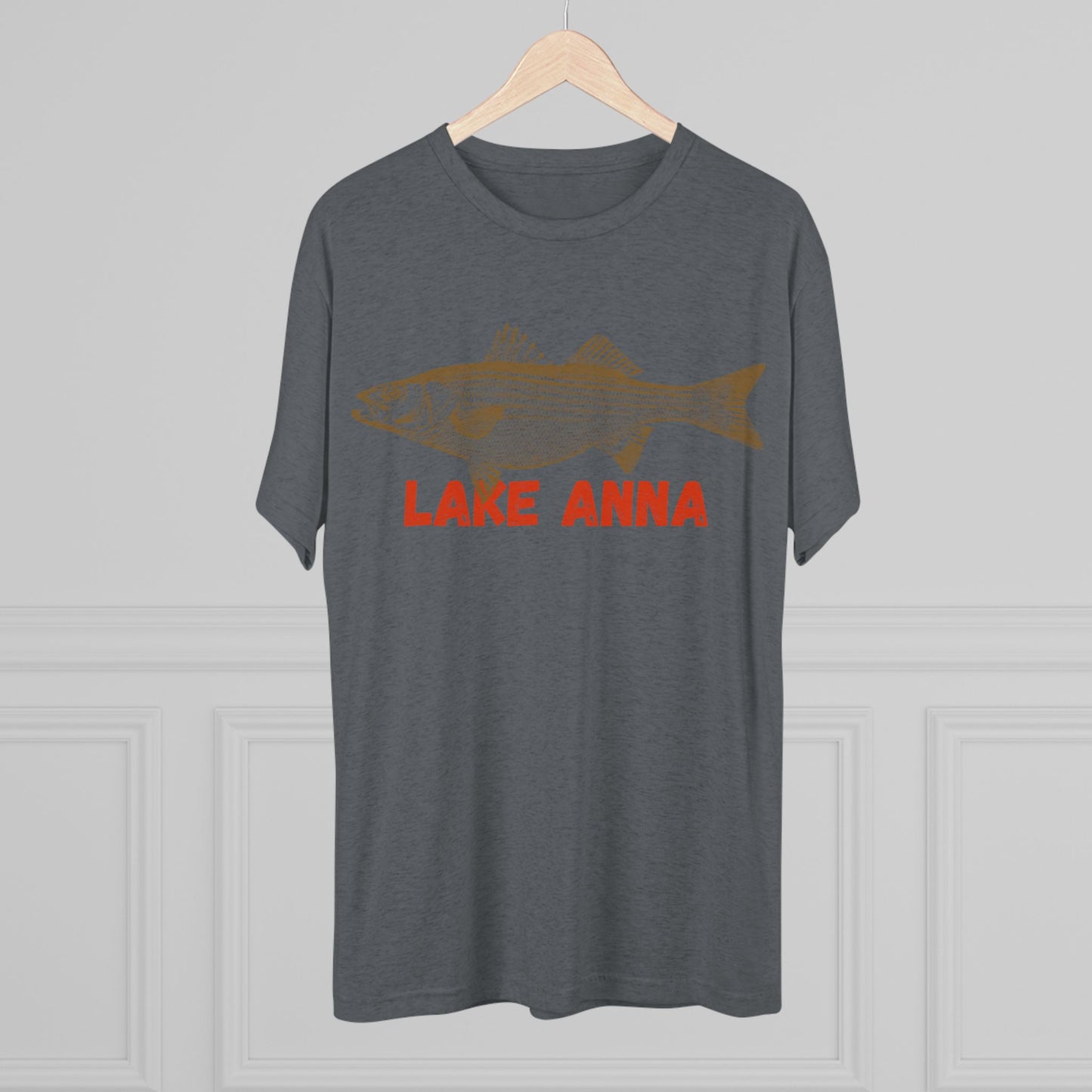 Lake Anna Fishing Tee, Unisex Crew Neck Shirt, Summer Lake Apparel, Gift for Fishermen, Outdoor Adventure T-Shirt, Lake House Style