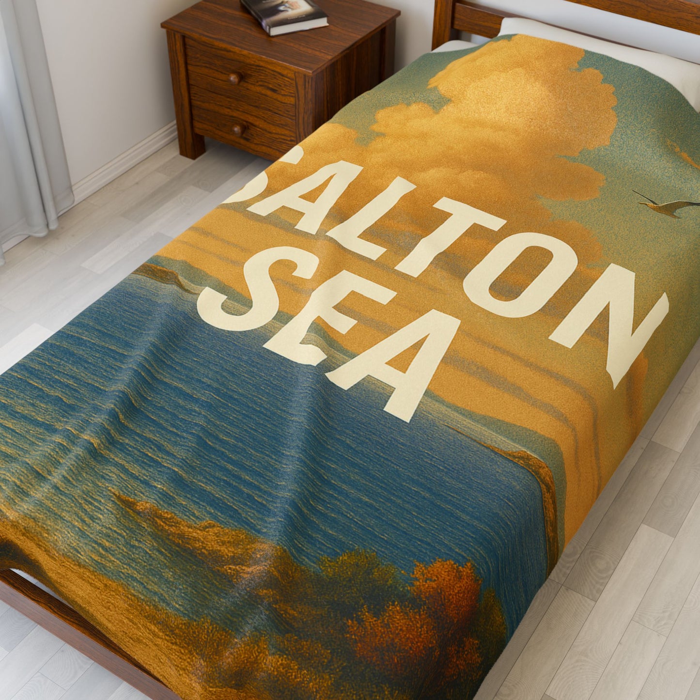 Salton Sea Velveteen Plush Blanket