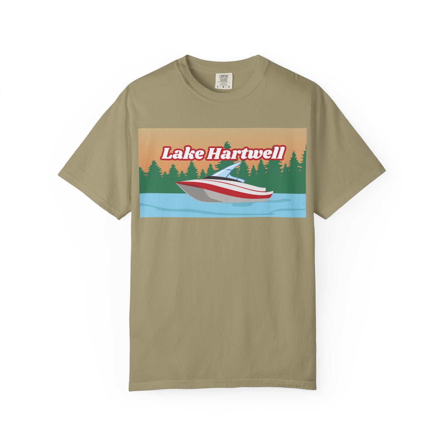 Lake Hartwell Relaxed Unisex T-Shirt, Summer Vibes Tee, Outdoor Adventure Shirt, Lake Life Apparel, Gift for Nature Lovers, Vacation Wear