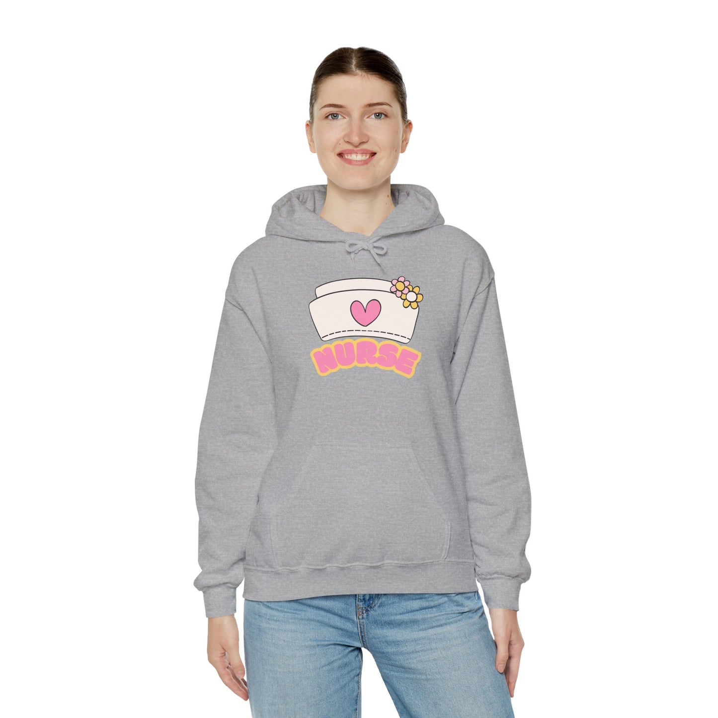 Nurse Love Hoodie | Cozy Unisex Sweatshirt, Gift for Healthcare Workers, Comfortable Nursing Apparel, Medical Appreciation Clothing