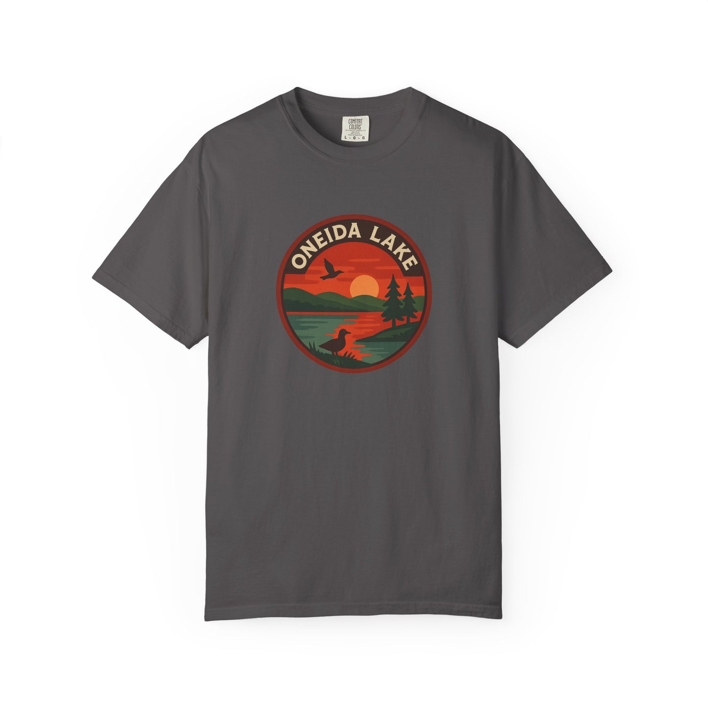 Oneida Lake Unisex T-Shirt, Casual Graphic Tee, Nature Lover Gift, Outdoor Adventure Shirt, Vacation Souvenir, Summer Wear